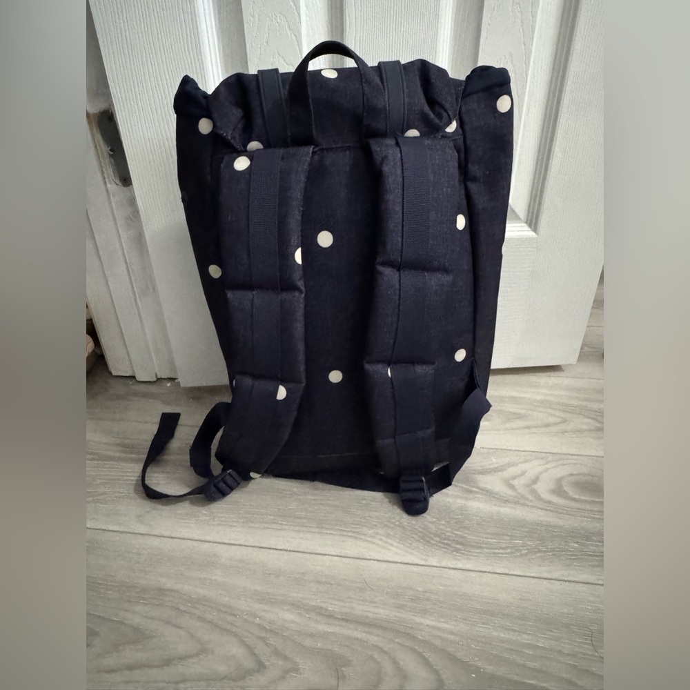 Herschel Supply Company Navy Backpack with White Polka Dots - Picture 2 of 2